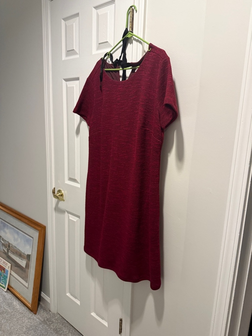LOFT Short Sleeve Tunic Dress - Wine